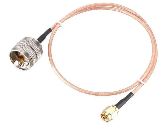 Main image of SMA Male to UHF PL-259 Male RG316 RF Coaxial Coax Cable 1.5 Ft