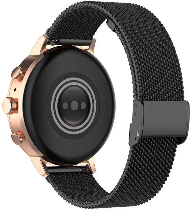 Main image of Metal Bands Compatible with Fitpolo DR06/TOOBUR DR06/FQQ DR06/KEEPONFIT DR05/KIBFLE DR03/YMZ DR03 Stainless Steel Milanese Mesh Loop Strap for DR06 Smartwatch