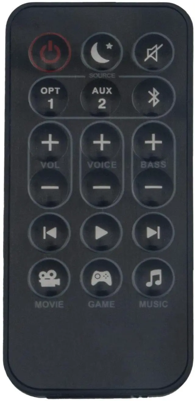 Alt view image 4 of 6 - Replacement Soundbar Remote Control fit for Polk Signa Solo Sound Bar | RE9220-1 RE92201 RTRE92201 S21-021 fit for Polk Audio Signa Solo SIGNASOLO AM9230-A AM9230A