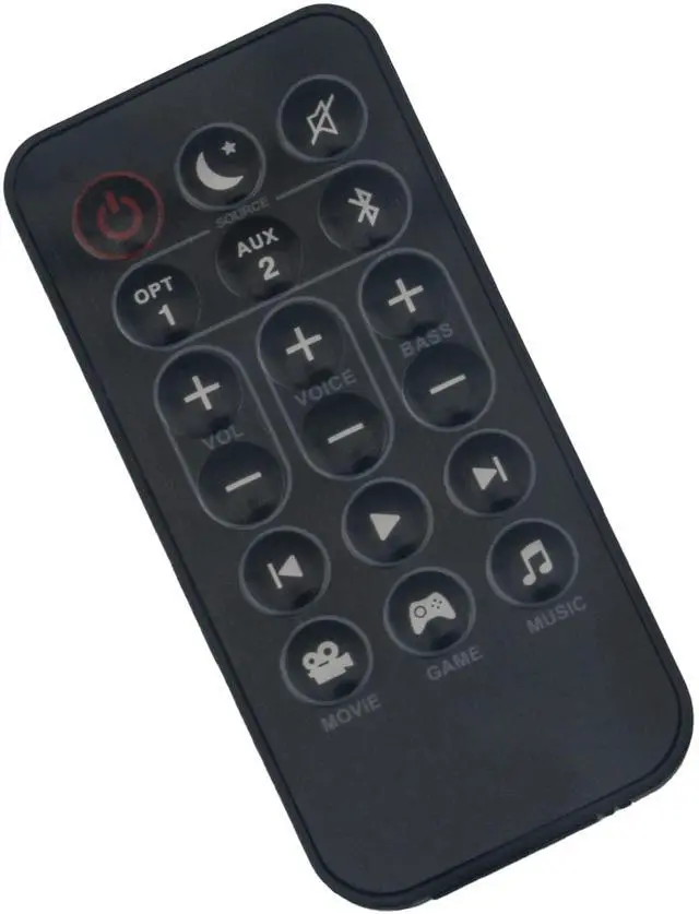 Alt view image 6 of 6 - Replacement Soundbar Remote Control fit for Polk Signa Solo Sound Bar | RE9220-1 RE92201 RTRE92201 S21-021 fit for Polk Audio Signa Solo SIGNASOLO AM9230-A AM9230A