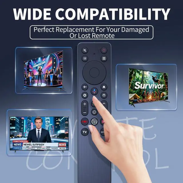 Alt view image 2 of 7 - RC923A FMB1 Replacement for TCL QD-Mini LED 4K UHD Smart TV Remote Control, Compatible with TCL 50/55/65/75/85 Series TV QM5K QM6K QM7K Q77K (IR No Voice)