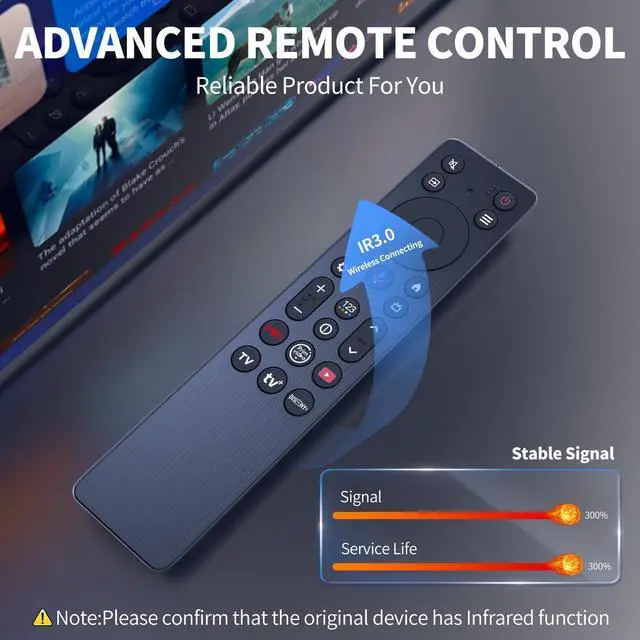 Alt view image 4 of 7 - RC923A FMB1 Replacement for TCL QD-Mini LED 4K UHD Smart TV Remote Control, Compatible with TCL 50/55/65/75/85 Series TV QM5K QM6K QM7K Q77K (IR No Voice)