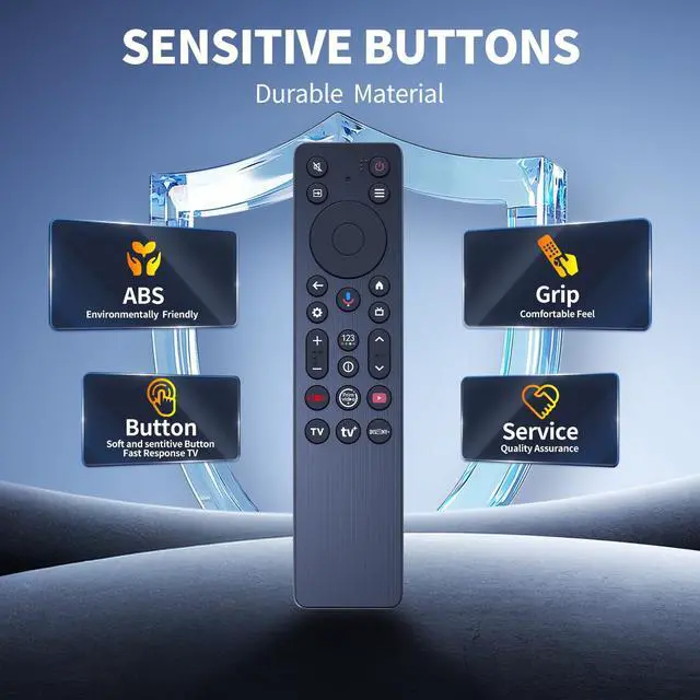 Alt view image 5 of 7 - RC923A FMB1 Replacement for TCL QD-Mini LED 4K UHD Smart TV Remote Control, Compatible with TCL 50/55/65/75/85 Series TV QM5K QM6K QM7K Q77K (IR No Voice)