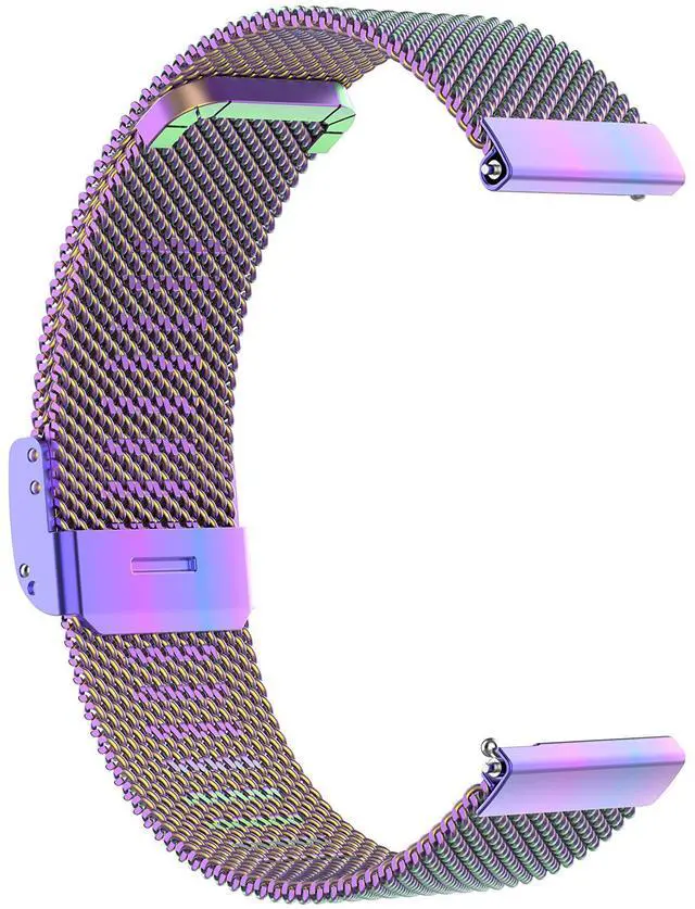 Alt view image 4 of 6 - Metal Bands Compatible with Fitpolo DR06/TOOBUR DR06/FQQ DR06/KEEPONFIT DR05/KIBFLE DR03/YMZ DR03 Stainless Steel Milanese Mesh Loop Strap for DR06 Smartwatch