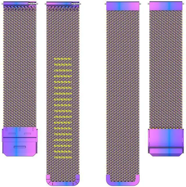 Alt view image 6 of 6 - Metal Bands Compatible with Fitpolo DR06/TOOBUR DR06/FQQ DR06/KEEPONFIT DR05/KIBFLE DR03/YMZ DR03 Stainless Steel Milanese Mesh Loop Strap for DR06 Smartwatch