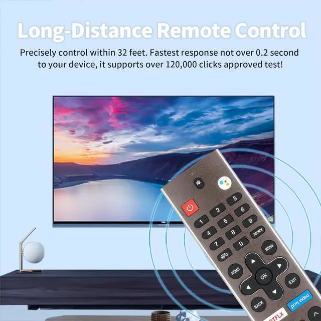 Alt view image 4 of 7 - HS-7720 HS-7720H Voice Remote Control Compatible with Skyworth 4K UHD Smart Android TV 50UD7200 55UD7200 65UD7200 75UD6200 Replacement Controller