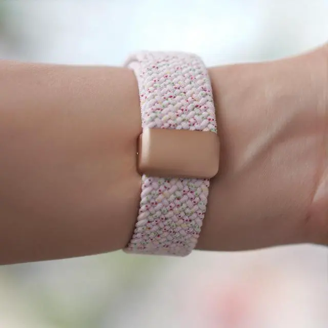 Alt view image 6 of 6 - Premium Stretchy Nylon Breathable Replacement Band with Alloy Bumper for WHOOP 4.0, Elastic Wristband Adjustable with Magnetic Clasp for WHOOP 4 Activity Tracker