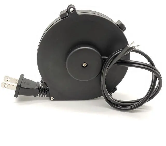 Alt view image 2 of 6 - Automatic Retractable 2-Core Power Cord Reel PA6+ABS Fireproof V0 Material with 18AWG Cable for Home Appliances, Office Equipment, Cable Length - 1.6 Meters (Full circle type)