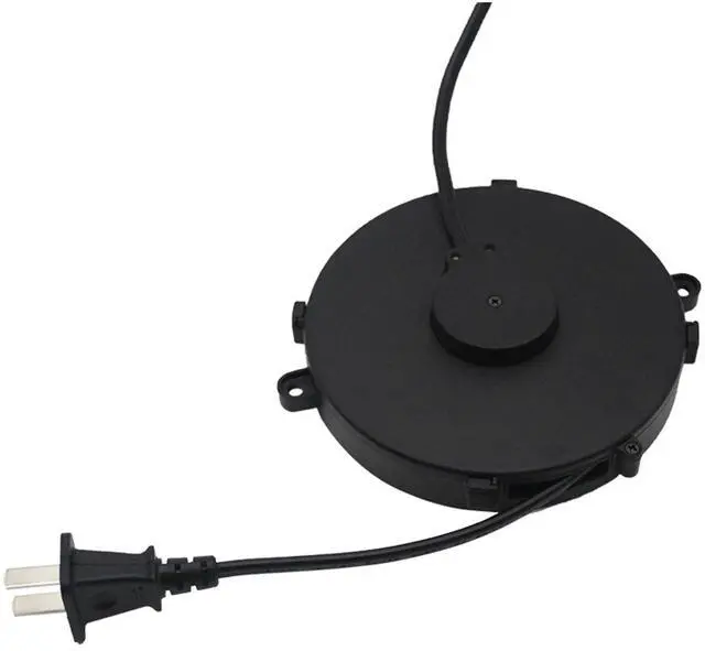 Alt view image 4 of 6 - Automatic Retractable 2-Core Power Cord Reel PA6+ABS Fireproof V0 Material with 18AWG Cable for Home Appliances, Office Equipment, Cable Length - 1.6 Meters (Full circle type)