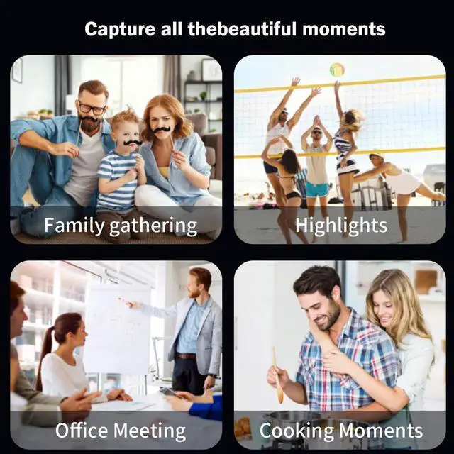 Alt view image 5 of 6 - Smart AI Glasses with Camera, 800W Cameras & Photo Capture, Real-Time Translation, Recording Glasses with AI Assistant, Open-Ear Audio, Object Recognition, Bluetooth, for Travel (B1#)