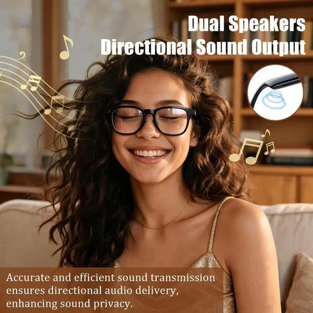 Alt view image 6 of 7 - AI Smart Glasses with Camera,4K HD Camera Glasses with EIS Image Stabilization,Video Recording Glasses with AI Assistant,Wi-Fi+Bluetooth 6.0 Transfer,Replaceable 3 Lens,Real-Time Translation