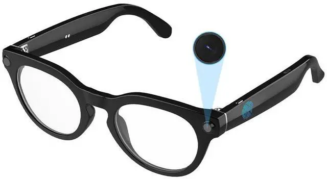 Main image of Al Smart Glasses,8MP Camera Glasses with Real-Time Translation &Object Analysis HD 1080P Video Recording,No WiFi Required for Travel, Sports, Outdoor Use (Anti-Blue Light Lens)