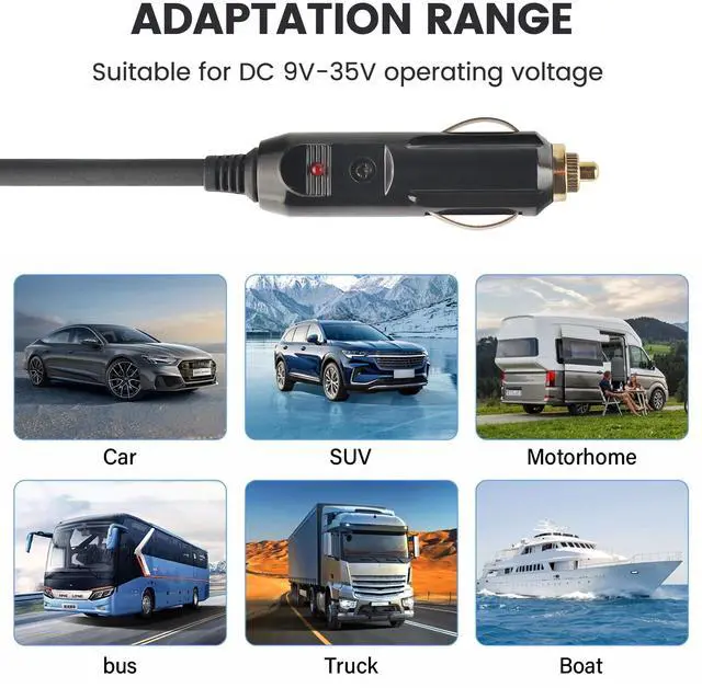 Alt view image 5 of 7 - Starlink Gen 3 Power Cord, Boost Power Cord for Starlink Gen3 Router, 9V-35V to 57V Boost Conversion Kit, G3 Step Up Power Adapter,Cigarette Lighter to DC Power Cord