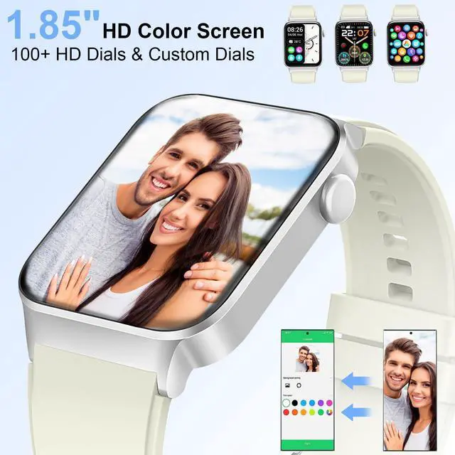 Alt view image 3 of 7 - Smart Watch for Women Men (Answer/Make Call), Smartwatch with Heart Rate/Sleep Monitor/Pedometer, 2026 New Fitness Watch IP68 Waterproof, 113+ Sports Modes,Activity Tracker for Android iOS-White