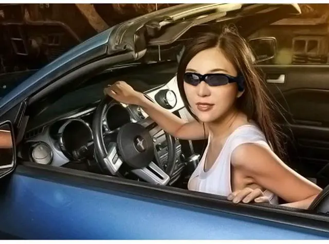 Alt view image 2 of 7 - Wireless Bluetooth Sunglasses Anti-ray Stereo 5.1 Music Bluetooth Headphones for Women Support Both Headset and Hands-free for All Kinds of Cell Phones (Red-gray)