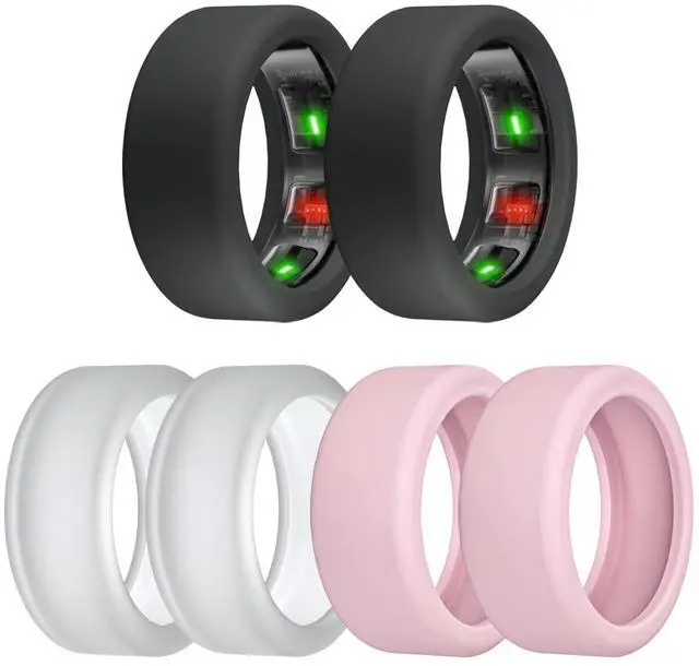 Main image of 4/6 Pack Ring Cover for RingConn Gen 3/2/1 | Elastic Silicone Ring Protector for RingConn Gen 2 Air Working Out Accessories Men Women