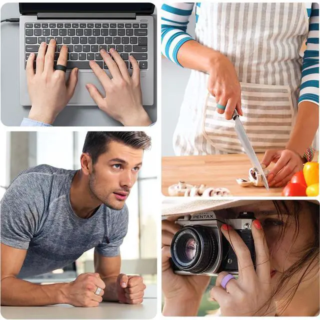 Alt view image 5 of 6 - 4/6 Pack Ring Cover for RingConn Gen 3/2/1 | Elastic Silicone Ring Protector for RingConn Gen 2 Air Working Out Accessories Men Women