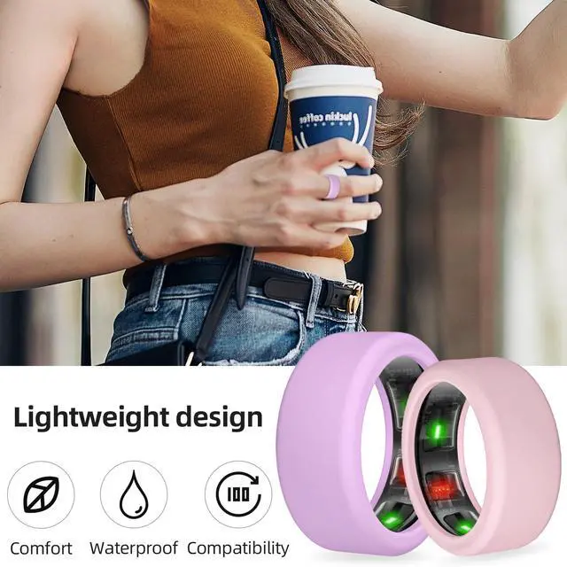 Alt view image 4 of 6 - 4/6 Pack Ring Cover for RingConn Gen 3/2/1 | Elastic Silicone Ring Protector for RingConn Gen 2 Air Working Out Accessories Men Women