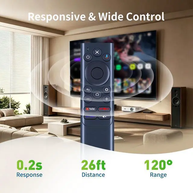 Alt view image 5 of 6 - Replacement Remote for Anker D2342 Nebula Cosmos 4K SE Projector | Also for D0442X Nebula Capsule 3 Laser, for D2325 Nebula Mars 3 Air, for D2351 Nebula X1 Projector, Black