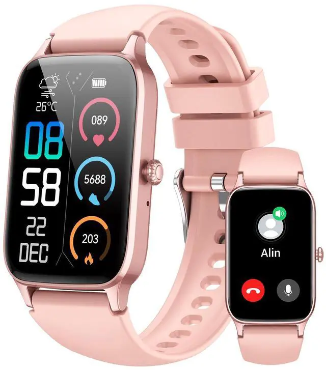 Main image of Smart Watch for Women, 1.57" Smartwatch (Answer/Make Call), 2025 NEW Fitness Tracker with 110+ Sport Modes, Heart Rate/Sleep Monitor, IP68 Waterproof, Pedometer, Fitness Watch for Android iOS Pink