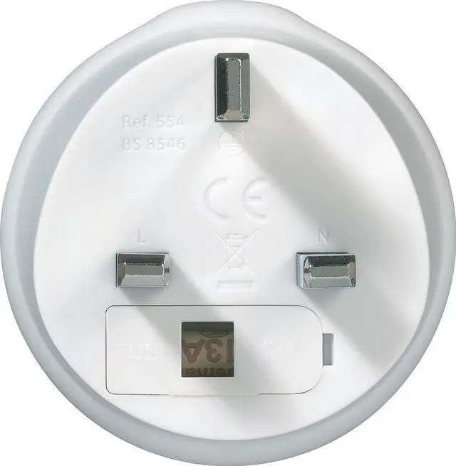 Alt view image 6 of 7 - US to UK Plug Adapter, Travel Adapter | Earthed Adapter for Small Electrical Devices, Travel Essentials for North American Travelers to the UK