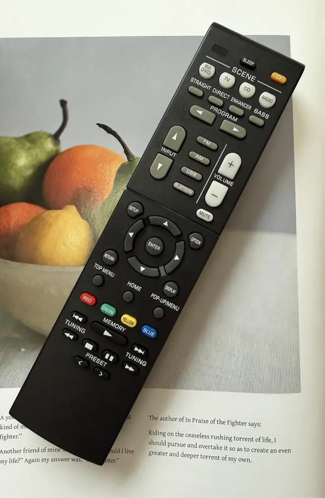 Alt view image 5 of 5 - Replacement Remote Control RAV561 for Yamaha HTR-3072 RX-V385 YHT-4950UBL YHT-4950U AV Receiver