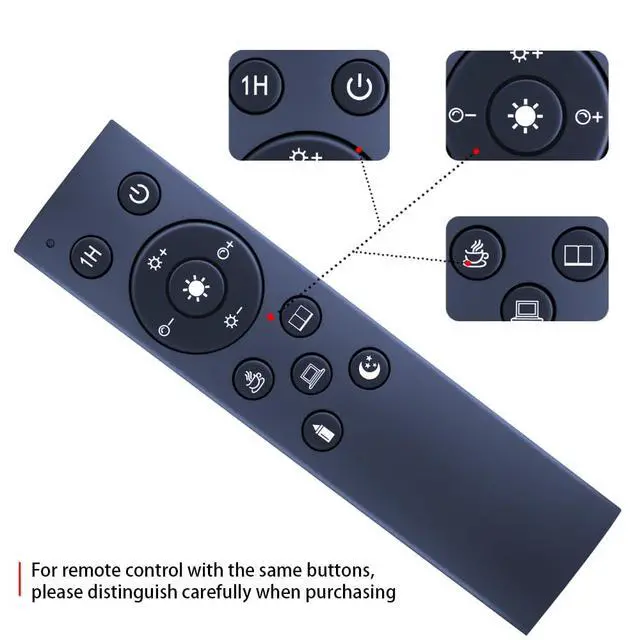 Alt view image 5 of 7 - Remote for SIBRILLE/Wio-Mio/PACOVY/OUTON H101107 LED Floor Lamp | Easy pairing,for Dimunt,Shalomlite H10005-SGY-US,HU-XI-139,MF20054,MF18823E/A,MF30012 MF19195,HU-XI-94,OL-LFL-21