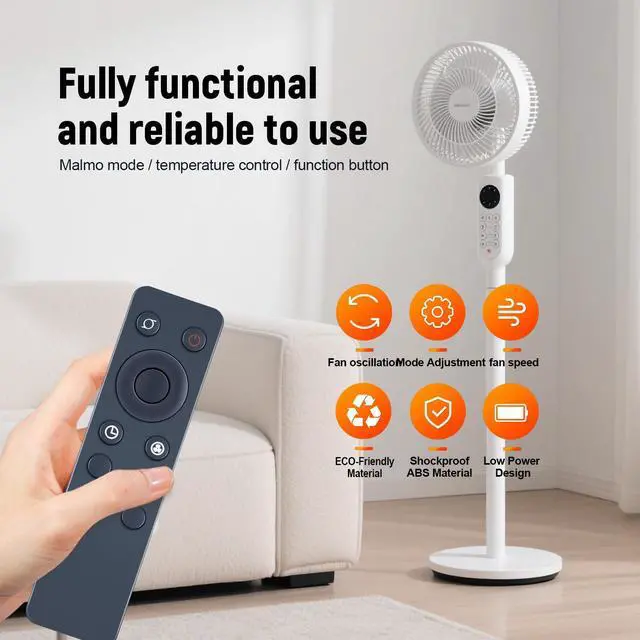 Alt view image 5 of 7 - New S18640 Fan Remote Control Replacement for Replace Remote Control Compatible with Lasko Elite Collection 18 inch Adjustable Pedestal Fan S18640 1493135