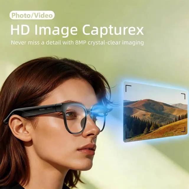 Alt view image 4 of 7 - Smart Safety AI Glasses, 4K Camera with Video Recording, Bluetooth 5.0, Enhanced Audio & Noise-Canceling Mics, AI Object Detection & Real-Time Translation for Business, Outdoor(G3)