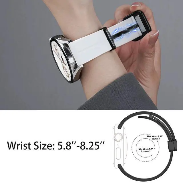 Alt view image 5 of 6 - Compatible with Garmin Venu X1 Bands, Soft Silicone Sport Wristband Replacement Straps Compatible with Garmin Venu X1 Smartwatch