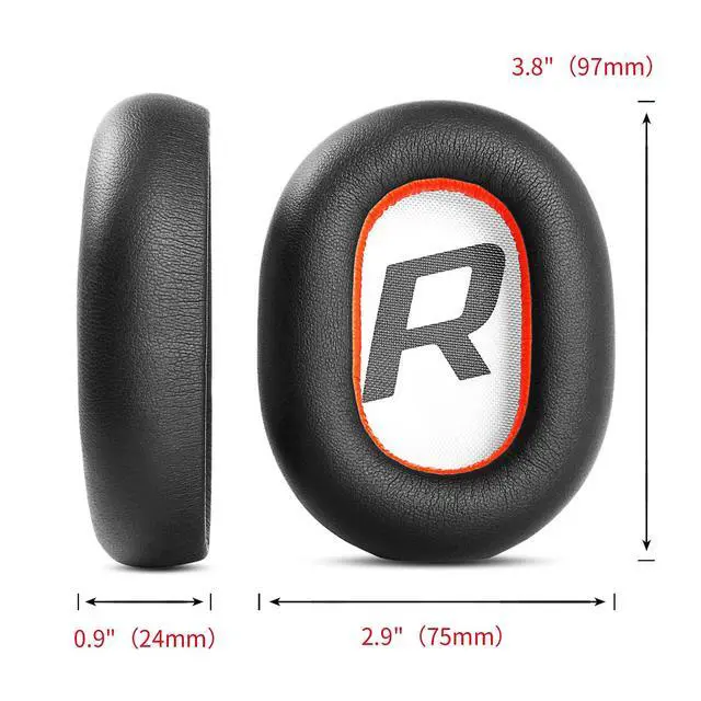 Alt view image 3 of 6 - Ear Pads for Plantronics Voyager 8200 UC/Backbeat Pro 2 Headset | Replacement Ear Cushion with Protein Leather, Noise Isolation Foam Accessories- Black