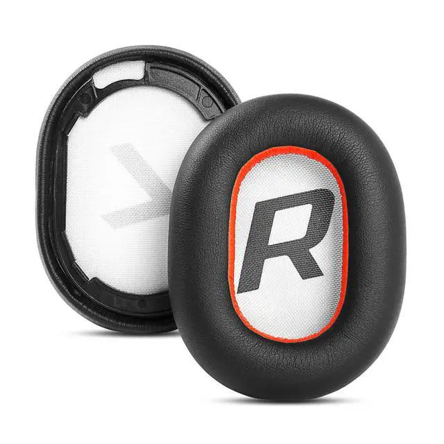 Alt view image 4 of 6 - Ear Pads for Plantronics Voyager 8200 UC/Backbeat Pro 2 Headset | Replacement Ear Cushion with Protein Leather, Noise Isolation Foam Accessories- Black