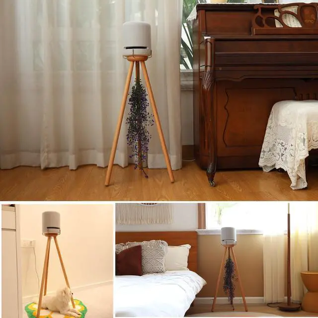 Alt view image 6 of 7 - Compatible for Echo Studio Wood Stand,and Other Suitable Speakers