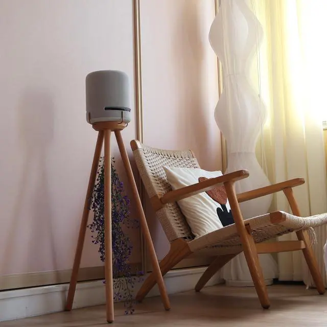 Alt view image 7 of 7 - Compatible for Echo Studio Wood Stand,and Other Suitable Speakers