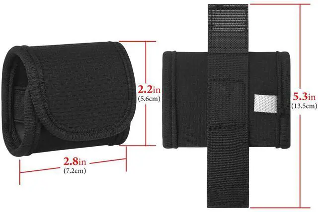 Alt view image 2 of 6 - Earbuds Pouch with Belt Loop & Bag Strap Clip, Soft Lining Carrying Case Compatible with Apple AirPods Pro 3, Pro 2, AirPods 4, 3, 2 Charging Cases, Black