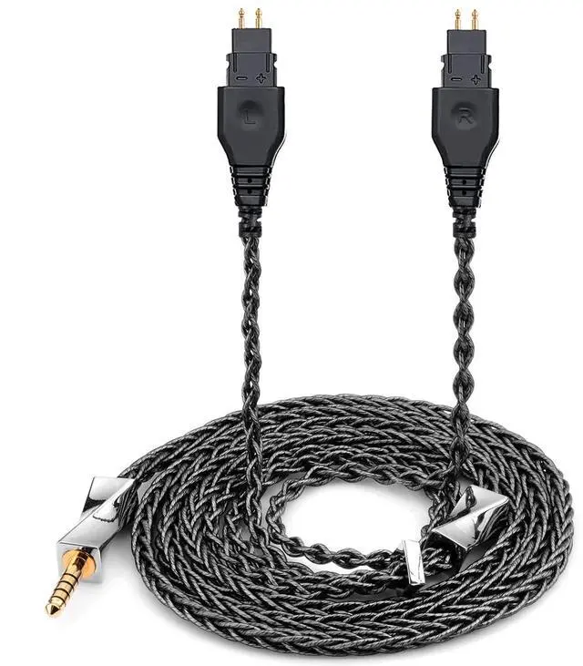 Main image of HD650 Audio Cable 8N Single Crystal Silver-Plated Mixed Cord Compatible with Sennheiser HD600 HD580 HD660S HD6XX HD565 HD545 Headphones 4.4mm Plug