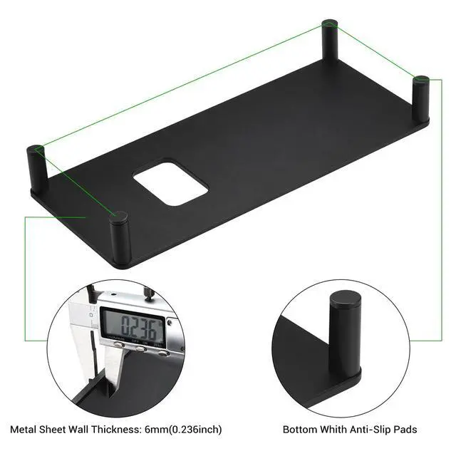 Alt view image 4 of 6 - Stand Mount for Sonos Sub 4 / Sub Gen 3/2 Wireless Subwoofer | SUB 4 / 3 / 2 Carbon Steel Floor Holder, Stable Bracket Base Isolation Feet, Home Decoration, Easy Clean, Heavy Duty, Black