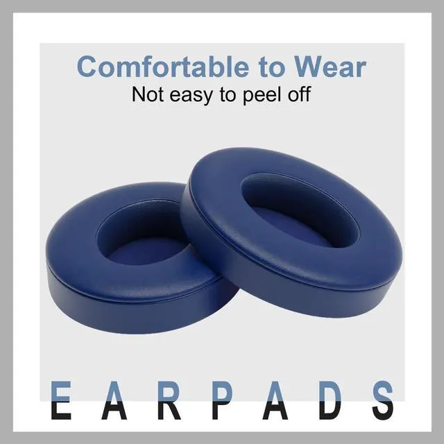 Alt view image 3 of 6 - Replacement Ear Pads for Beats Studio 3 / Studio 2, EarPads for Studio3 / Studio2 Wireless Over-Ear Headphones, Blue