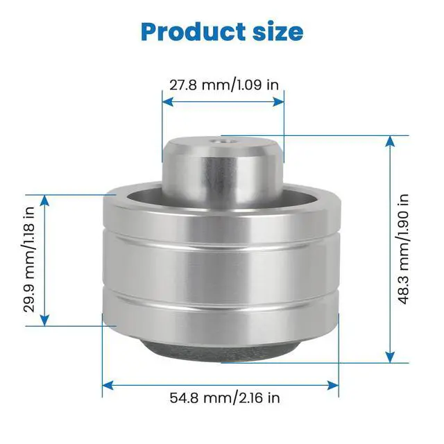 Alt view image 5 of 6 - Turntable Isolation Feet for Pioneer PL-512 PL-514 4 Pack | Fits PL-516 PL-518 PL-540 And PL-560, Aluminum Construction, Anti-Vibration Design, Improves Sound Quality