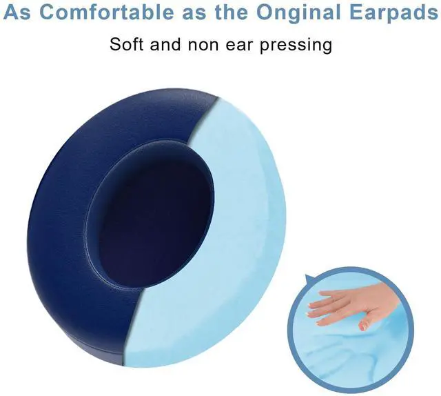 Alt view image 5 of 6 - Replacement Ear Pads for Beats Studio 3 / Studio 2, EarPads for Studio3 / Studio2 Wireless Over-Ear Headphones, Blue
