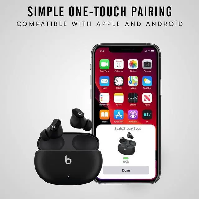 Alt view image 4 of 4 - Single Left Ear Bud Replacement for Beats Studio Bud (NOT for Bud+) (Black)