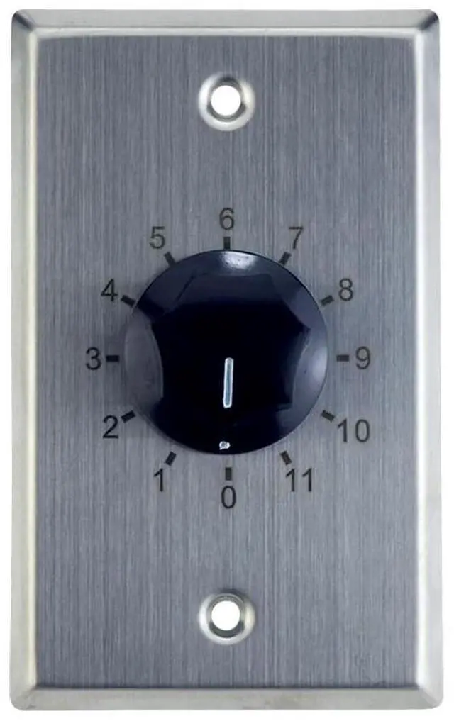 Main image of Saga Stainless Steel Volume Control Wall Plate (35W 25/70.7V)