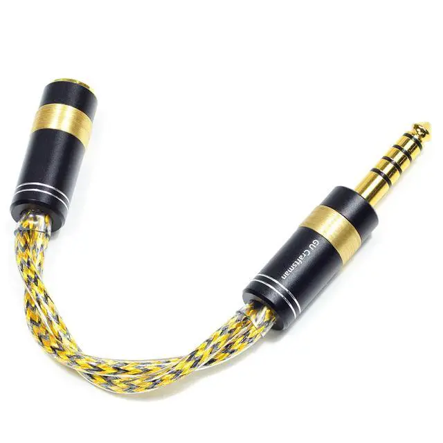 Alt view image 2 of 7 - 4.4mm Male to 2.5mm Female Headphone Adapter Cable, 6N Silver-Plated Oxygen-Free Copper with Metal Shielding Layer IEM Portable Conversion Cable