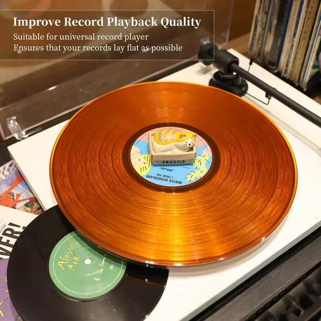 Alt view image 4 of 7 - Record Player Decor Cartoon Turntable Accessory for Vibration Damping LP | Decoration Turntable Weight Clamp (Style D)