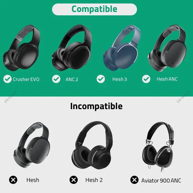 Alt view image 6 of 6 - PRO Rugged Headphones Case Compatible with Skullcandy Crusher EVO/ANC 2, Hesh 3, Riff 2 and More, Hard Shell, Durable, Multi-Layer Protection Travel Carrying Bag (Black)