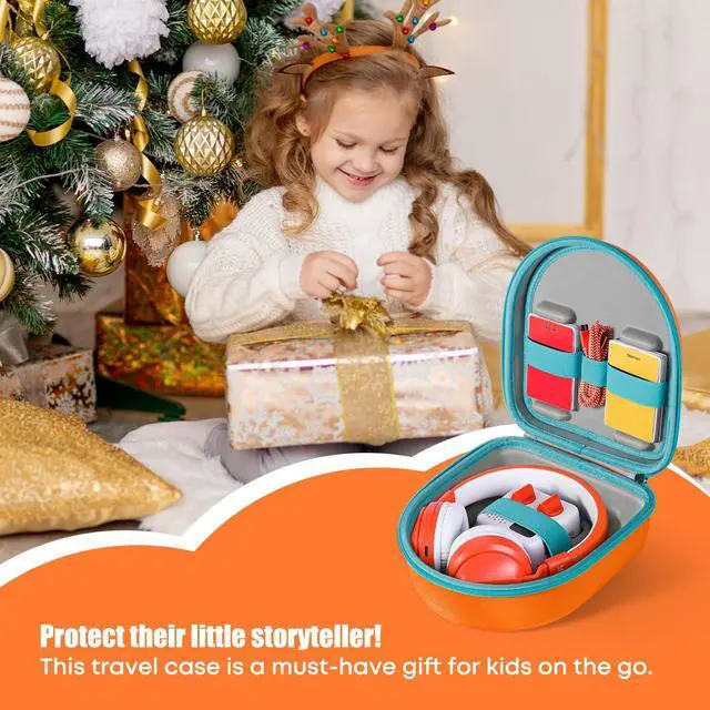 Alt view image 5 of 6 - Hard Travel Case Compatible with Yoto Mini Kids Audio Music Player & Headphones, Carrying Case with Adjustable Shoulder Strap Holds Yoto Mini (2024 Edition), Headphones and Up to 30 Audiobook Cards