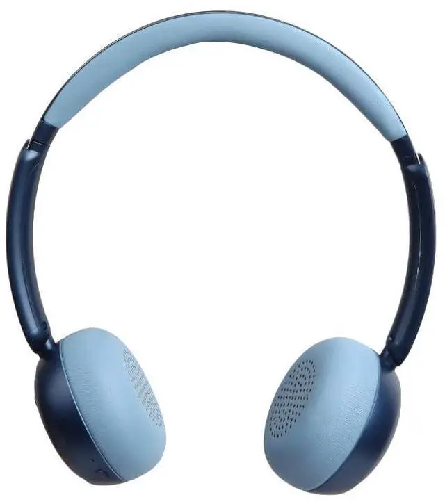 Main image of Wireless Bluetooth Headphones with Microphone, 65H Playtime On-Ear Headset, Noise Reduction Mode, 40mm Stereo Drivers, Type-C Charging, Adjustable Headphone for Travel Work Phone PC (Blue)