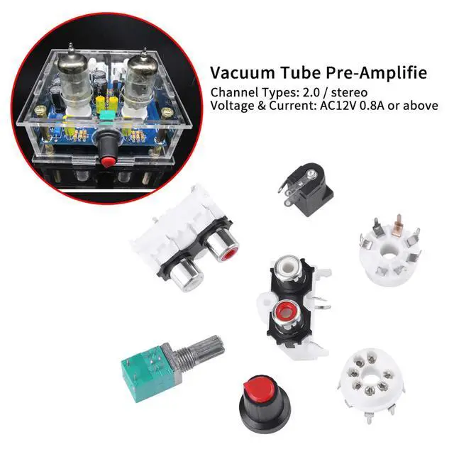 Alt view image 6 of 6 - Musical Fidelity Tube Amplifier & Preamp Board - 6J1 Vacuum Tube, Headphone Amp Kit
