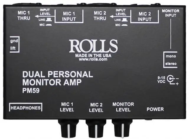 Main image of Corporation PM59 Dual Personal Monitor Amp