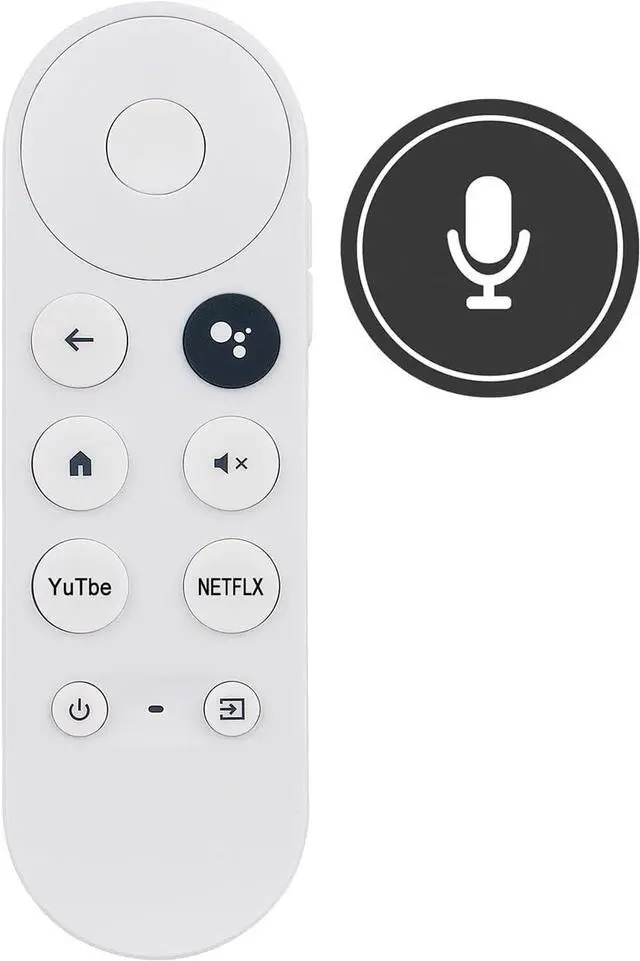 Main image of Replacement Remote for Google Chromecast,for Chromecast with Google TV Remote & Google TV Streamer (Only for Snow Chromecast Google)